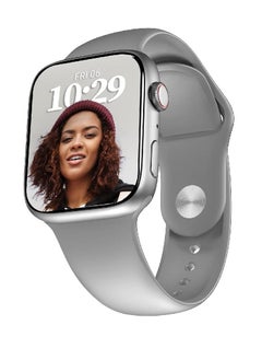 Zoom Plus Bluetooth Calling Full Touch Display Multi-Function Smartwatch For Men & Women Silver  - Image 1