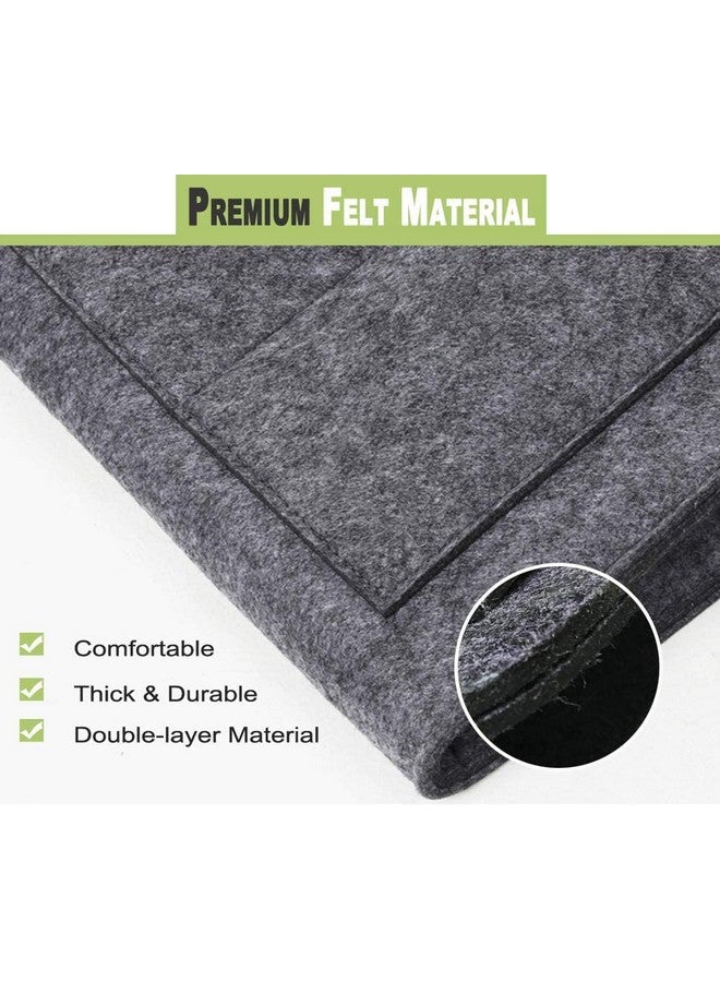 GREENSHEEP Acrylic Bedside Caddy Essentials Pocket Hanging Storage Organizer, Sofa Side Hanger Holder Bag For Dorm, Tv Remote Control, Phones, Magazines, Tablets, Dark Grey, Bag Organisers - Image 5