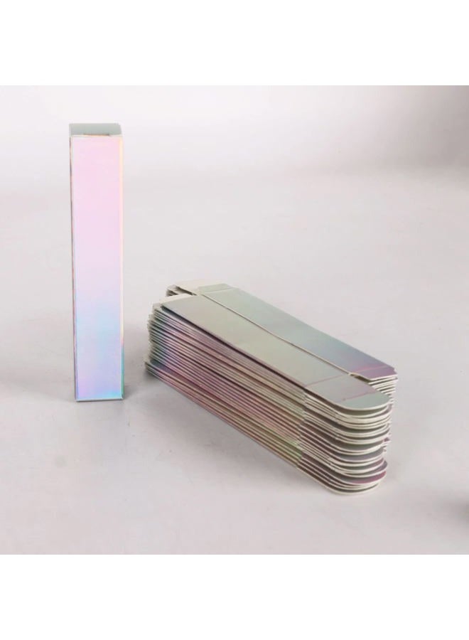 COSIDEA 50 قطعة صناديق شفافة فارغة لمرطب الشفاه فضية W21 xW21 xH121mm / 0.83 * 0.83 * 4.76 بوصة، تغليف عطر مستحضرات التجميل، صندوق كرافت صغير فاخر، تغليف - Image 5