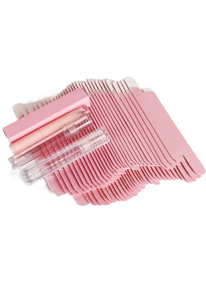 COSIDEA 50 قطعة صناديق شفافة فارغة لمرطب الشفاه فضية W21 xW21 xH121mm / 0.83 * 0.83 * 4.76 بوصة، تغليف عطر مستحضرات التجميل، صندوق كرافت صغير فاخر، تغليف - Image 4