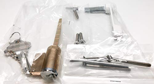 CRL Sliding Patio Door Handle Set for Milgard, White (Locking) - Image 5