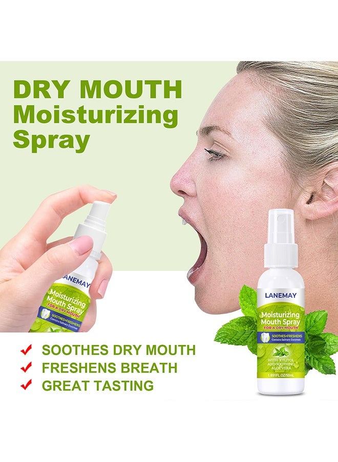 LANEMAY Herbal Oral Fresh Spray – Mint Essence Breath Freshener, Relieve Dry Mouth & Deep Moisturizing Oral Care - Image 3