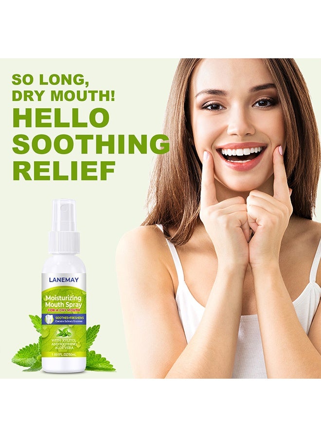 LANEMAY Herbal Oral Fresh Spray – Mint Essence Breath Freshener, Relieve Dry Mouth & Deep Moisturizing Oral Care - Image 2
