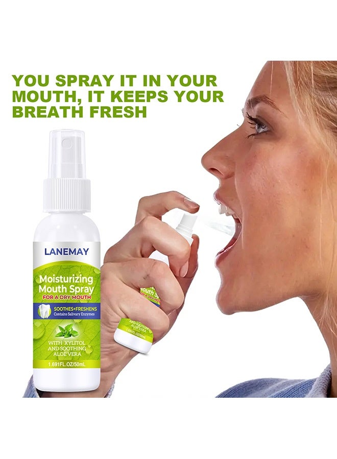 LANEMAY Herbal Oral Fresh Spray – Mint Essence Breath Freshener, Relieve Dry Mouth & Deep Moisturizing Oral Care - Image 4