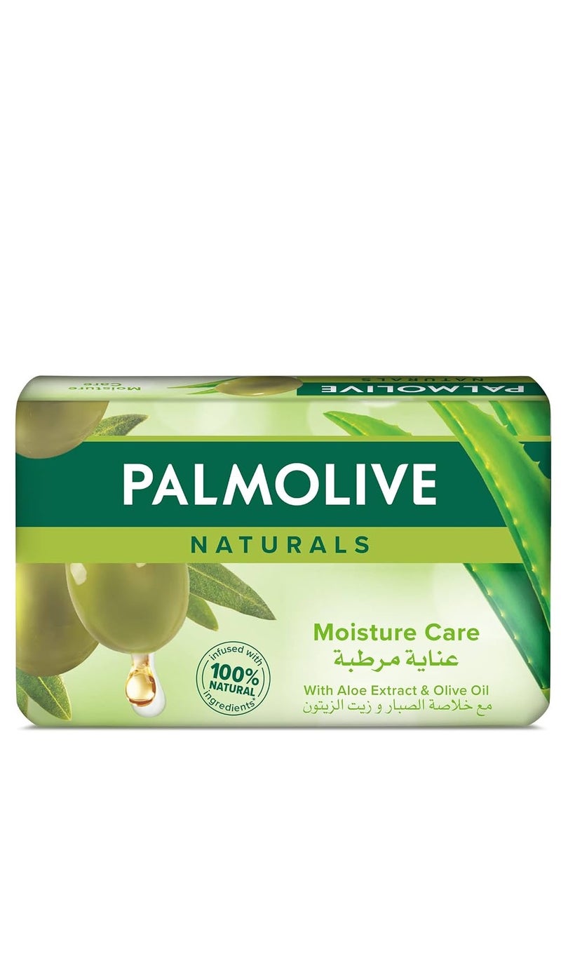 Palmolive Naturals Aloe & Olive Oil Bar Soap – 8 Pieces, 90g Each