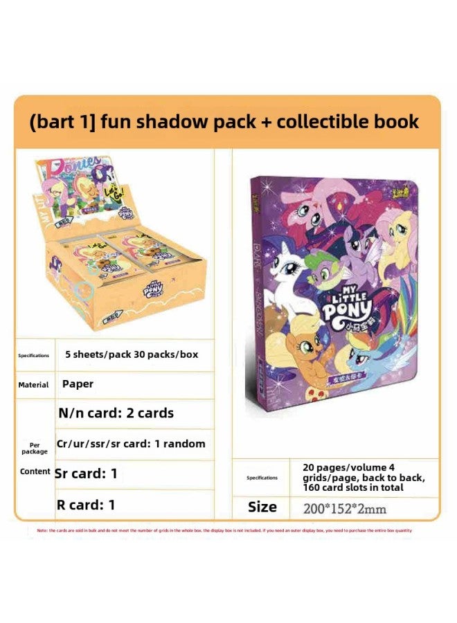 Card Game Little Mario Card Huiyue Pack Sixth Friendship Eternal Card Authentic Full Box Collection Card Rainbow Pack-Color:Fun Shadow Package, 30 Packs Of 150 Sheets In A Box + Collection Book  - Image 1