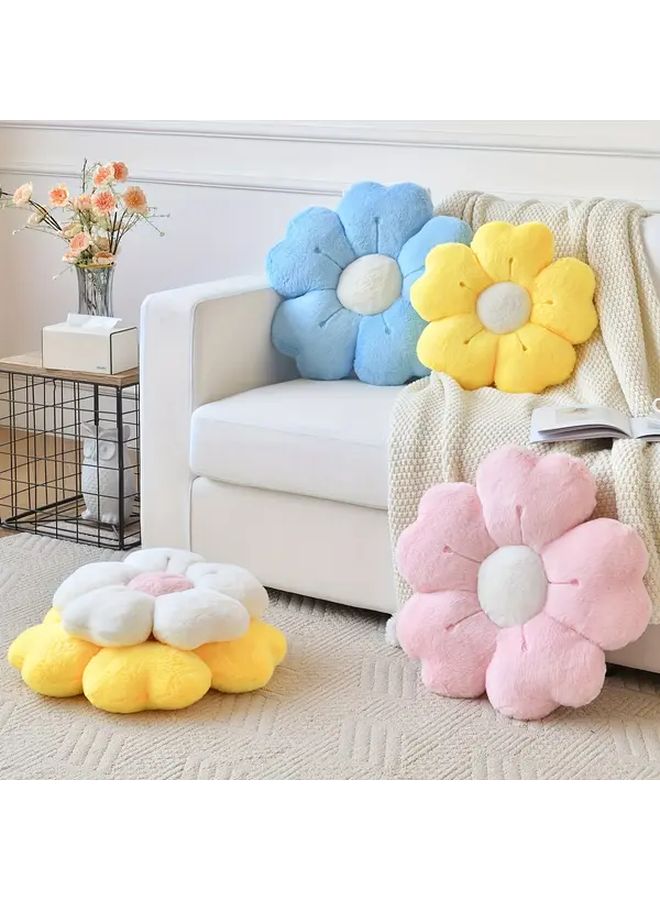 Green Soft Plush Daisy Throw Pillow 50cm Floral Cushion for Sofa Bed Chair Decor - Image 5
