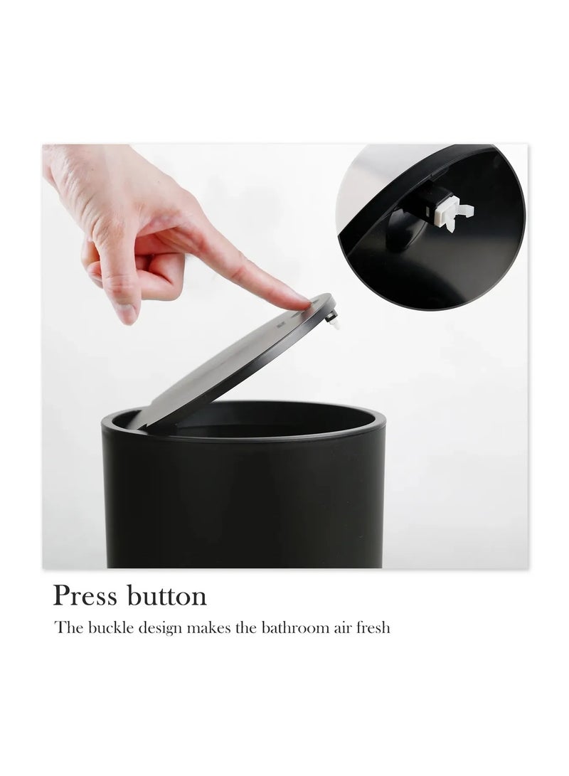 ليفينج طقم حمام بلاستيك مكون من 6 قطع – تصميم دائري أنيق - Image 3