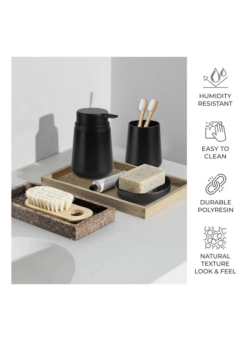 ليفينج طقم حمام بلاستيك مكون من 6 قطع – تصميم دائري أنيق - Image 5