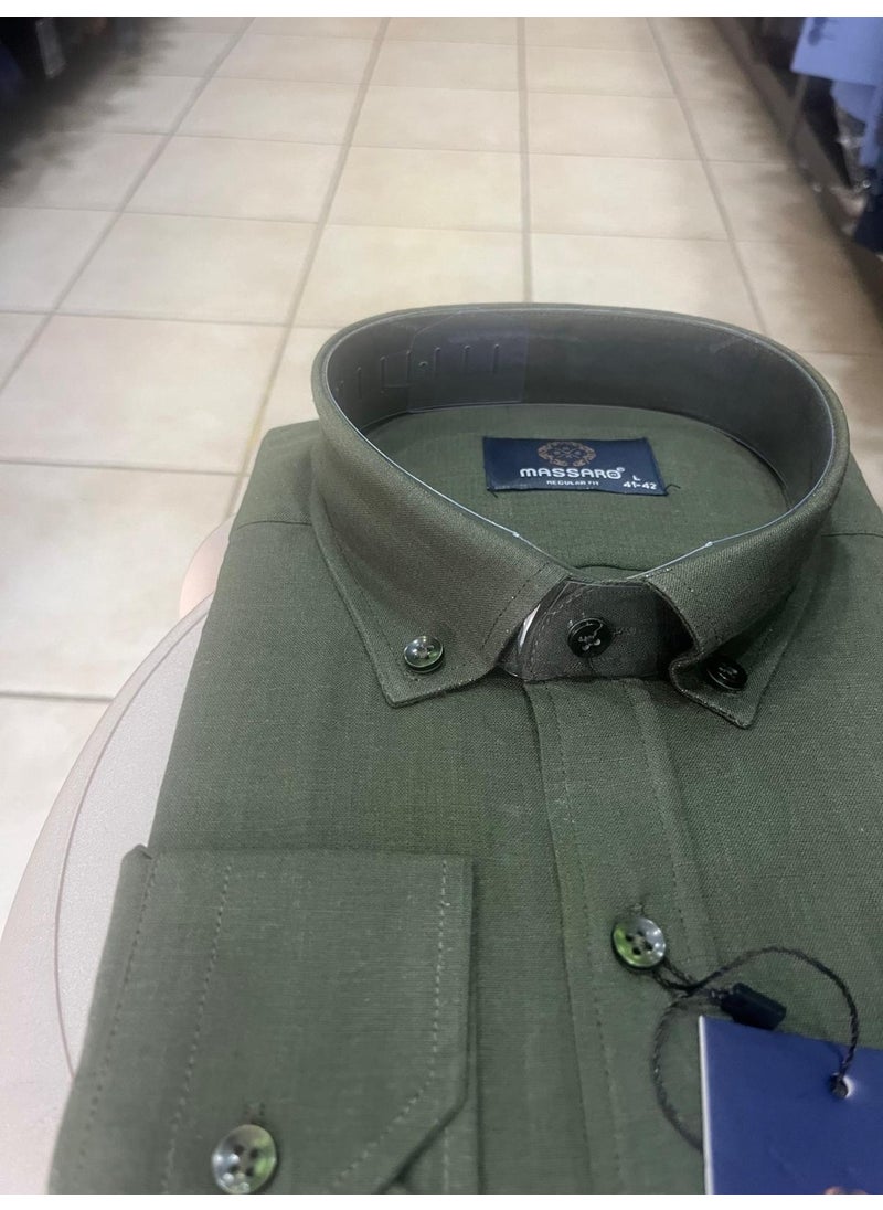 Massaro Linen Cotton Shirt  - Image 3
