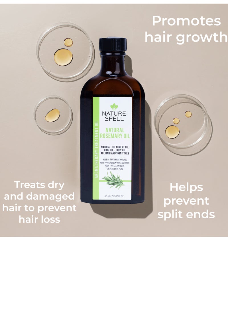 نايتشر سبيل زيت اكليل الجبل للشعر والجسم لجعل الشعر أكثر كثافة 150مل - Image 2