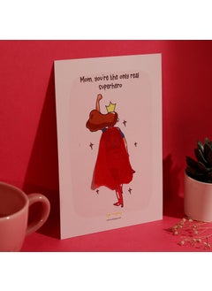 Oye Happy Oye Happy - Super Mom Cape Card - Cute Greeting Card for Mom - A5 Size - Real Superhero Theme  - Image 5