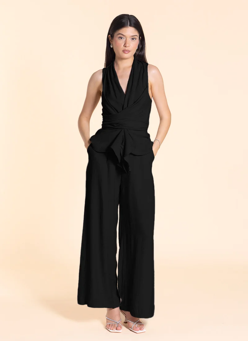 SHAPES DETAILED WRAP TOP SET
