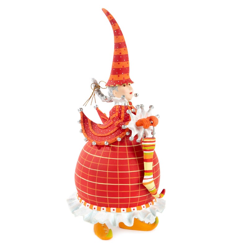 mackenzie childs MACKENZIECHILDS Patience Brewster Dash Away Figurine Christmas Home Decor Mrs Santa