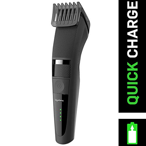 Lifelong Beard Trimmer for Men | Quick Charge (2 Hours) | Runtime: 60 Mins | 20 Length Settings | Cordless | USB Charging | 1 Year Warranty (LLPCM07) - Black - Image 2