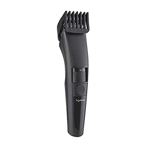 Lifelong Beard Trimmer for Men | Quick Charge (2 Hours) | Runtime: 60 Mins | 20 Length Settings | Cordless | USB Charging | 1 Year Warranty (LLPCM07) - Black - Image 1