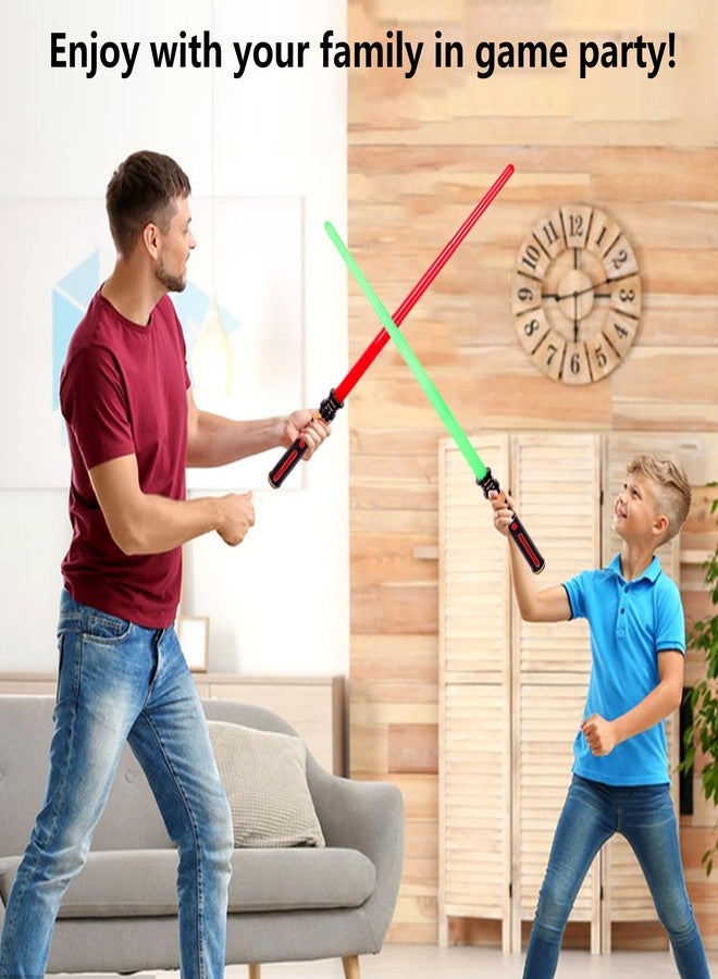 YOFOTHS Light up Sabers for Kids with FX Sound, Expandable Light up Sword from 17 to 32 Inches for Cosplay Halloween Dress up Parties Birthday Christmas (Yellow) - Image 3