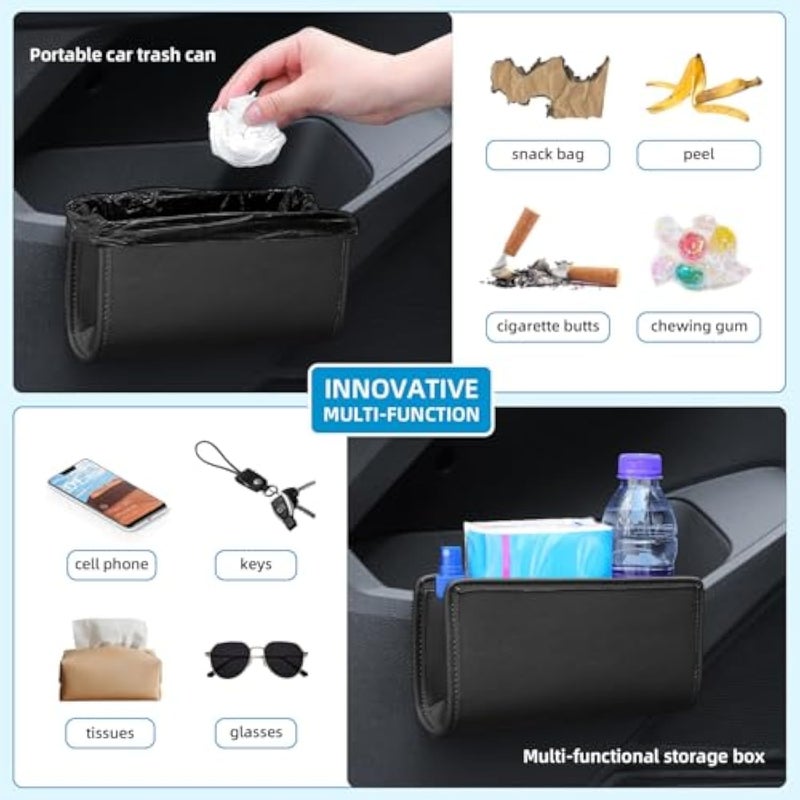 Aputue Wide use compliant quality Car Trash Can, Waterproof Hanging Auto Garbage Bin with Leakproof Liner, Foldable Car Organizer for SUV Truck Interior, Includes Trash Bags, Universal Fit for All Vehicles Multi-budget available picks - Image 3