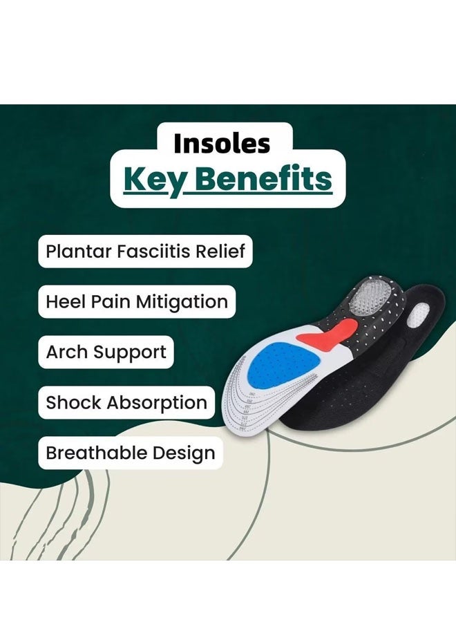 نعال رياضية للأحذية للرجال والنساء - مثالية للجري والتدريب والمشي والتنزه - امتصاص الصدمات - Image 4