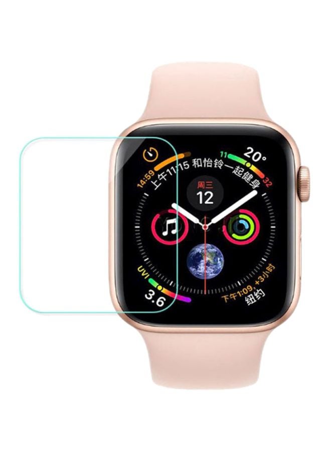 Voberry 3-Piece Tempered Glass Screen Protector Film For Apple Watch Series 4 44mm Clear - Image 1