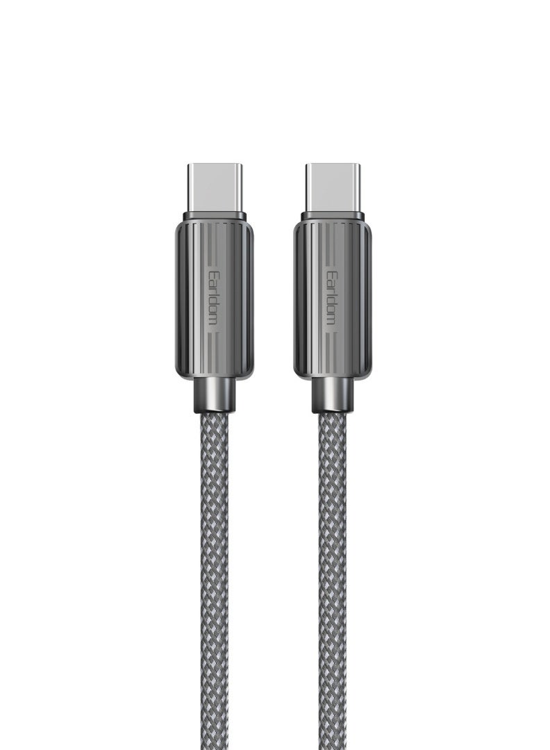 Earldom USB-C to USB-C Fast Charging Cable 60W 1M Black - Image 1
