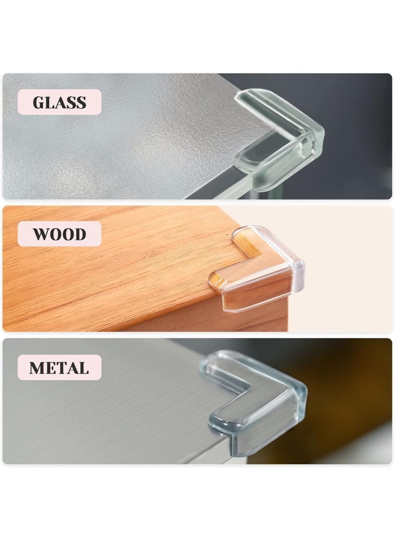 Children Safety Table Corner Guard 4 Piece Clear - Image 2