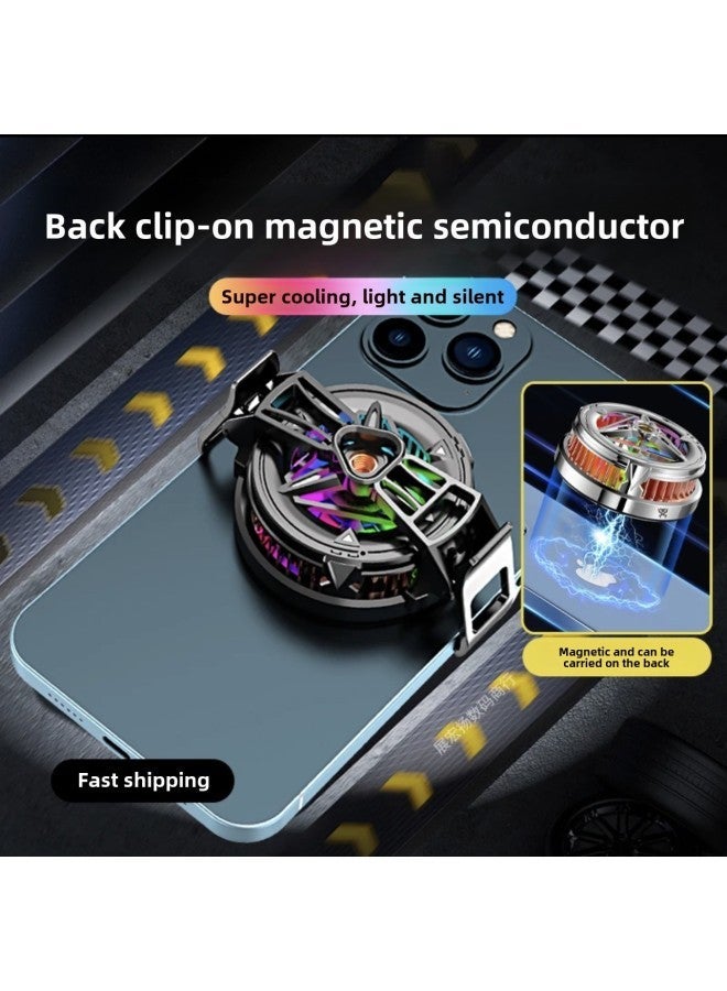 X79 Semiconductor Magnetic Mobile Phone Radiator Hot-selling Mute Applicable For Apple Android Back Clip Wholesale-Color:X79  - Image 4