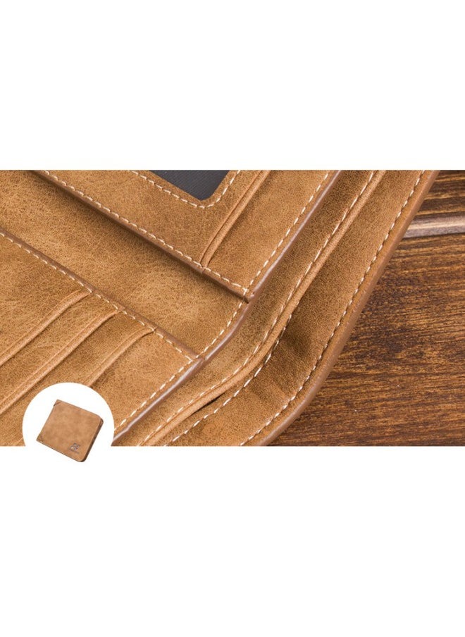 WAOKN - Men's European and American Style Retro Wallet Thin Fashion Casual Matte Leather Card Holder - Image 1