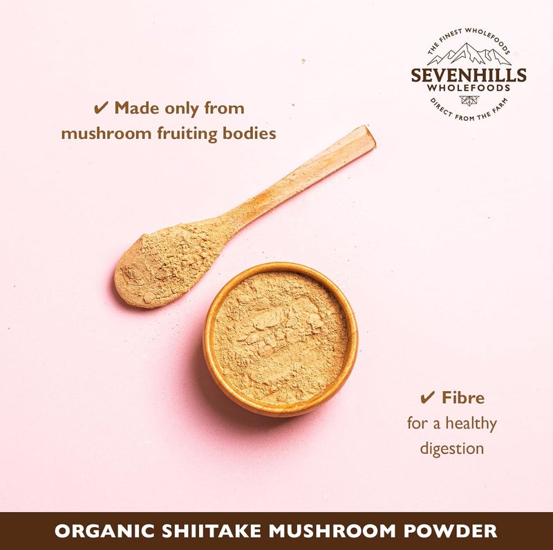 Sevenhills Wholefoods Organic Shiitake Mushroom Powder 100g - Image 3