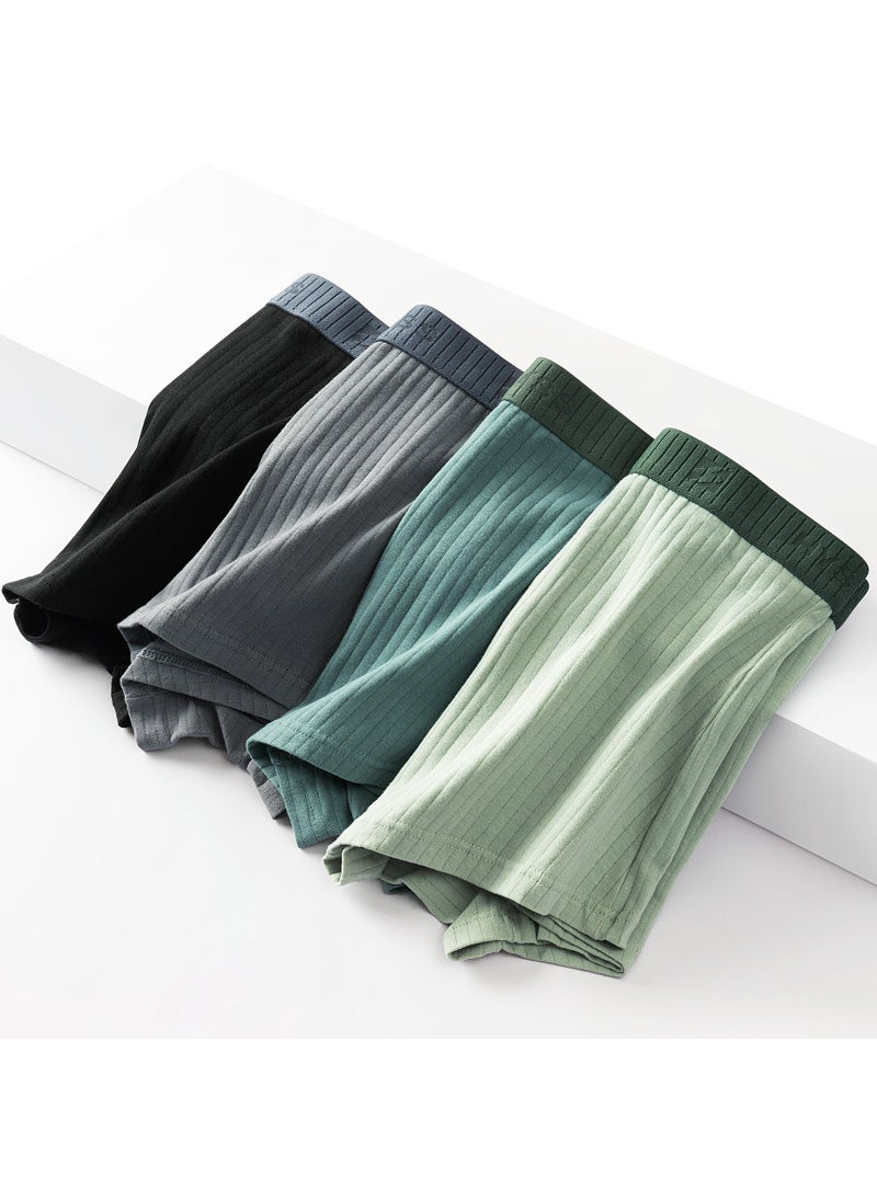 Generic 2022 New Mens Graphene Underwear Pure Cotton Boxer Shorts Breathable Mid-waist Mens Pants Underpants 810-E group cotton 4 Pack 