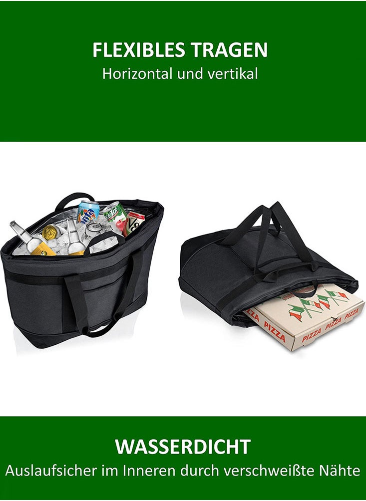 Large Cooler Camping Bag Double Layer Aluminum Foil Insulated Ice Pack for Outdoor Travel Bag, Picnic, Food Preservation