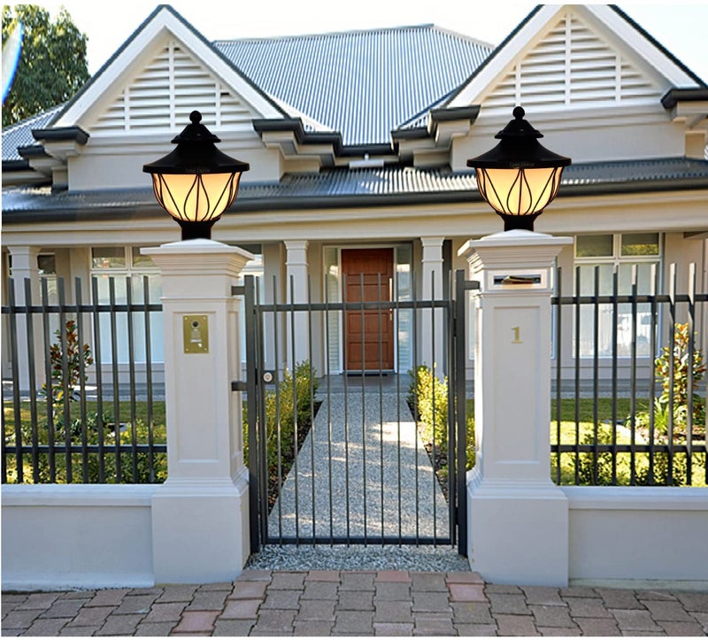 Lyse Decor Gate Light for Home Gate, Waterproof Outdoor Gate Lamps for Pole, Boundary Lights, Compound Gate Light, Wall Lamps, and Pillar Lights (Pack of 2) - Image 2