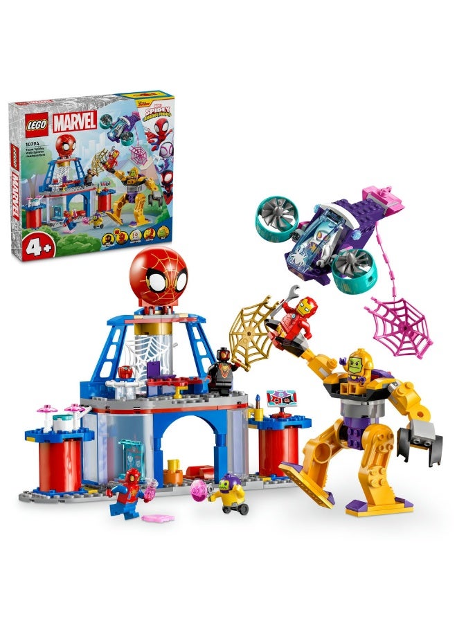 LEGO Marvel Spidey and his Amazing Friends Team Spidey Web Spinner Headquarters 10794 (Age 4+, 193 Pieces) - Image 1