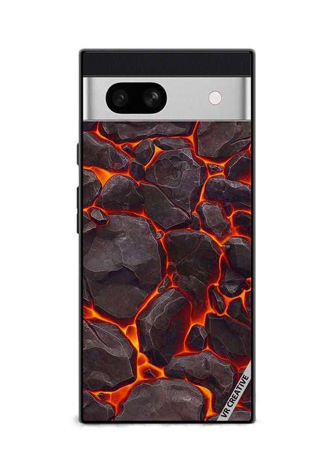 VR CREATIVE Protective Case Cover For Google Pixel 7a Mattle Paint Texture Design Multicolour - Image 1