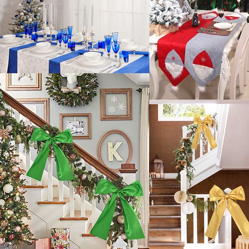 TONIFUL شريط ساتان ذهبي عريض 6 بوصة × 22 ياردة من تونيفول ، شريط كبير لافتتاح الحفلات ، حفل قص الشريط ، زفاف ، حفلة عيد ميلاد ، تزيين هدايا ، حرف يدوية ، شريط كراسي ، طاولات ، أقواس سيارات ، داخلي أو خارجي في الحديقة - Image 4