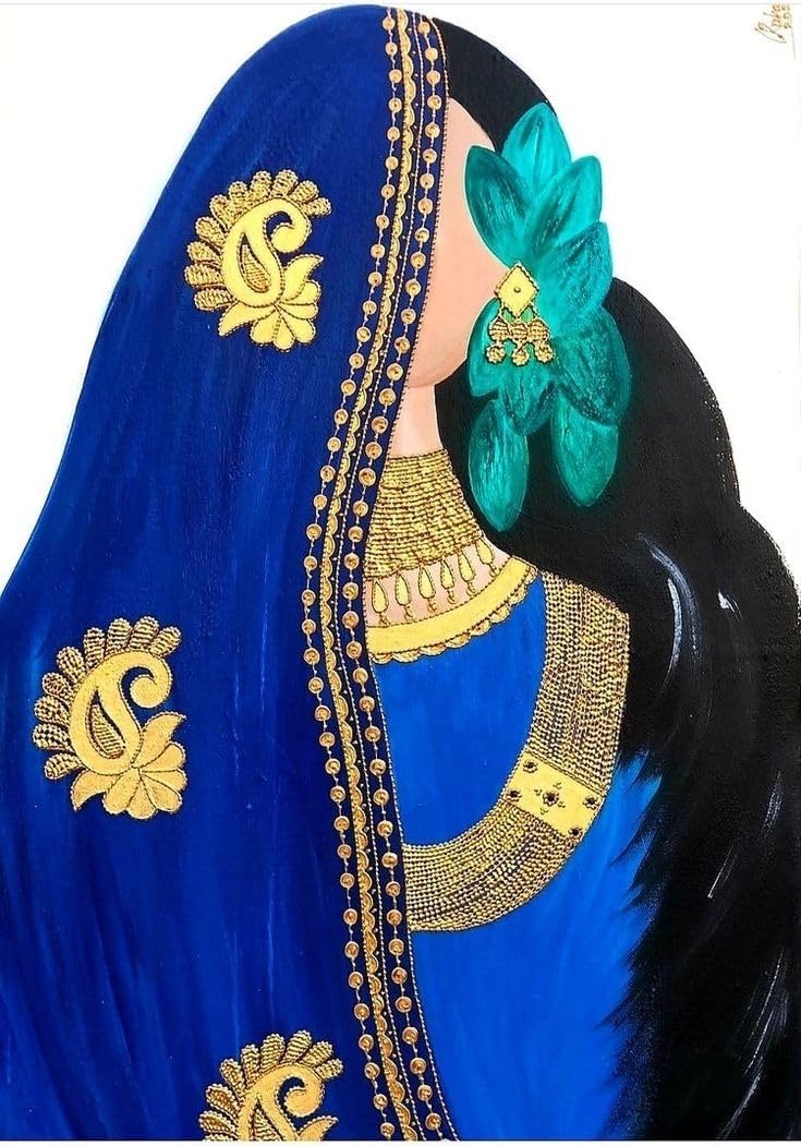 راين RYN تصميم مطبوع فن عربي ملصق لوحة معدنية فنية متعدد الألوان مقاس A4 21x30 سنتيمتر بدون إطار MDL02 - Image 2