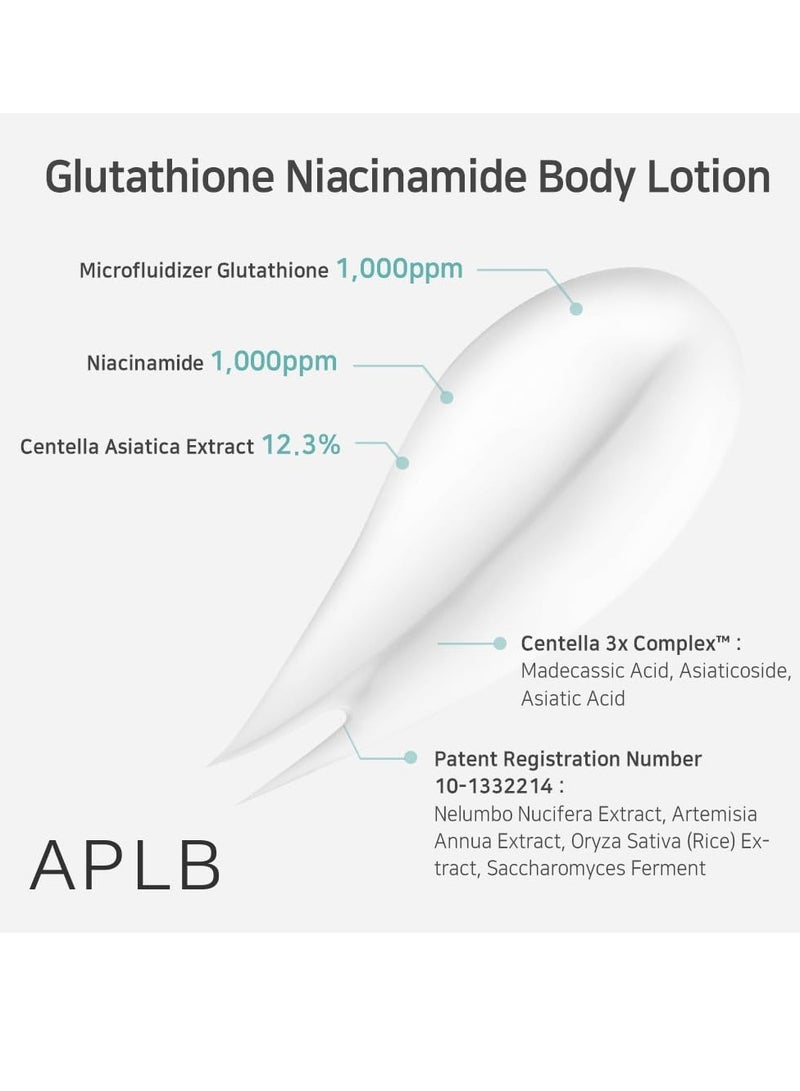 APLB Glutathione Niacinamide Body Lotion | LIPO GLUTA NIAC CEN™ 12.5% 10.14 FL.OZ - Image 3