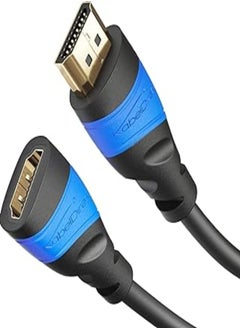 KabelDirekt KabelDirekt 584 1m HDMI Extension Cable (compatible with 2.0a/b, 2.0, 1.4a, Ultra HD, 4K, 3D, Full 1080p, HDR, ARC, Highspeed Ethernet) TOP Series black 