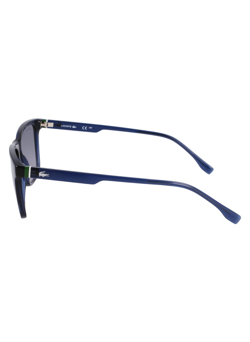 LACOSTE FULL RIM BIO INJ-G820 INJECTED LACOSTE SUNS L6041S 5418 (410) TRANSPARENT BLUE  - Image 4