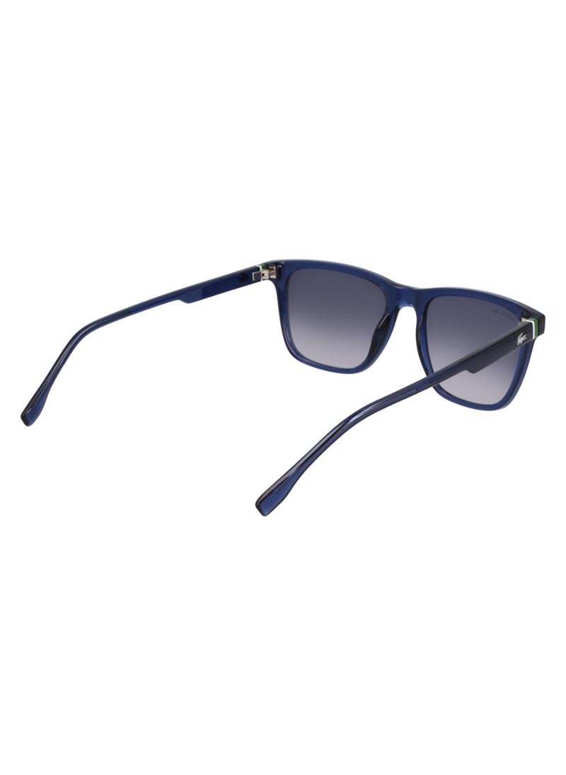 LACOSTE - FULL RIM BIO INJ-G820 INJECTED LACOSTE SUNS L6041S 5418 (410) TRANSPARENT BLUE - Image 1