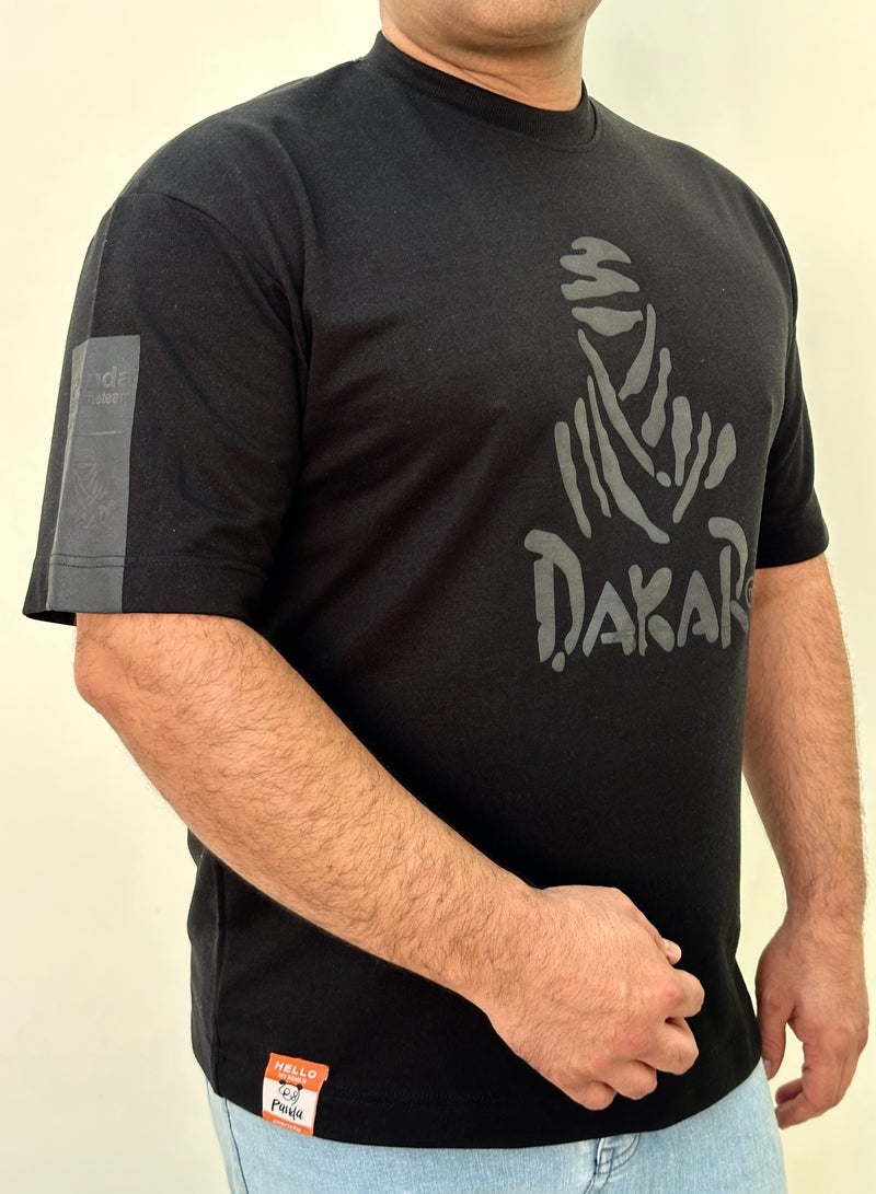 panda extreme team dakar t shirt cotton drop shoulder  over size big size  - Image 1