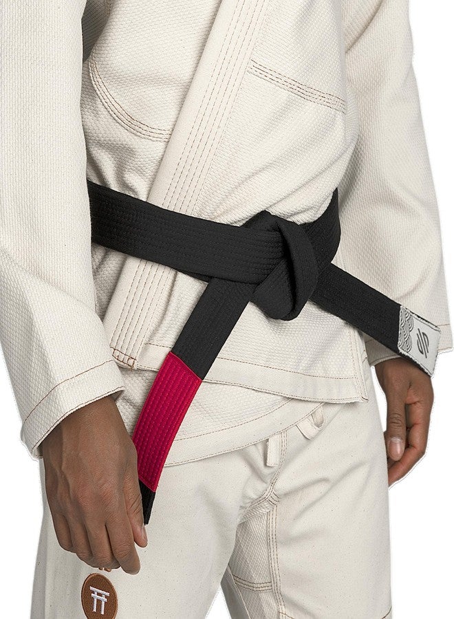 سنابول حزام سانابول الكلاسيكي لرياضة الجيو جيتسو البرازيلية للرجال والنساء، أسود كلاسيكي، مقاس A4 - Image 3