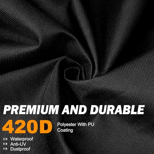 ClawsCover Unfolding Treadmill Cover Waterproof Dustproof Running Machine Cover Exercise Workout Equipment Protective with Night Relfective Handle,Elastic Hem,for Home Gym Indoor Outdoor Use,Black - Image 4