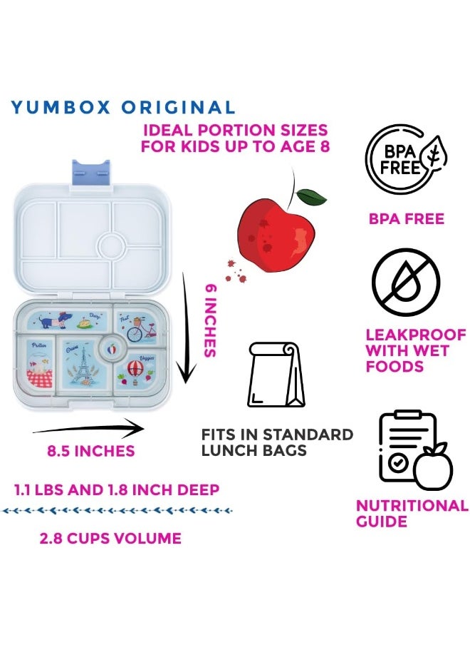 Yumbox Original Leakproof Bento Lunch Box Container for Kids (Hazy Gray (Paris Tray)) - pzsku/ZC2A4662FC0D88D16F521Z/45/_/1739874479/2649e01b-b753-4a74-9e61-a707ca20ed25