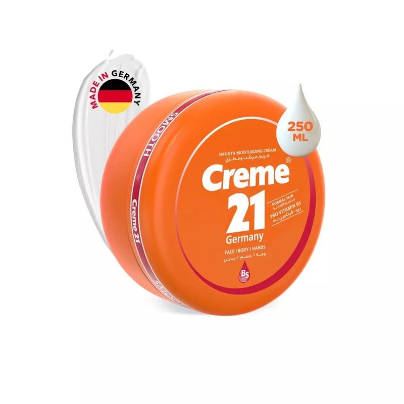 Creme 21 Germany Smooth Moisturizing Cream With Pro Vitamin B5- 250ml