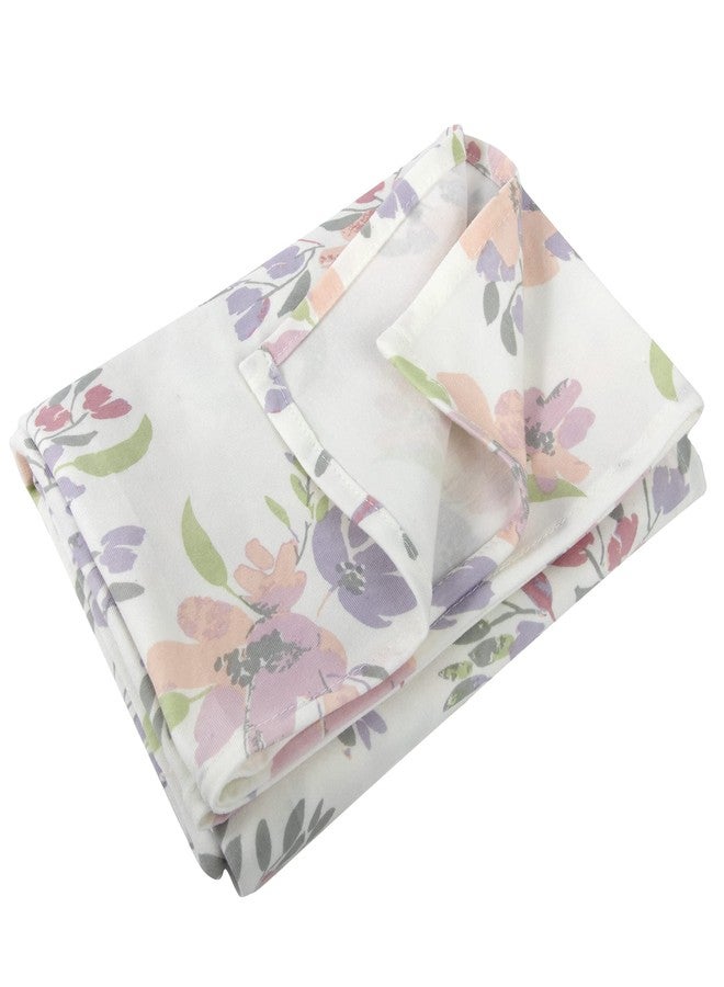 Baby Essentials Baby Cotton Swaddle Blanket Wrap with Headband or Hat Set for Baby Girls, Boys Newborns and Infants 0-6 Months (Colorful Blooms) - Image 4