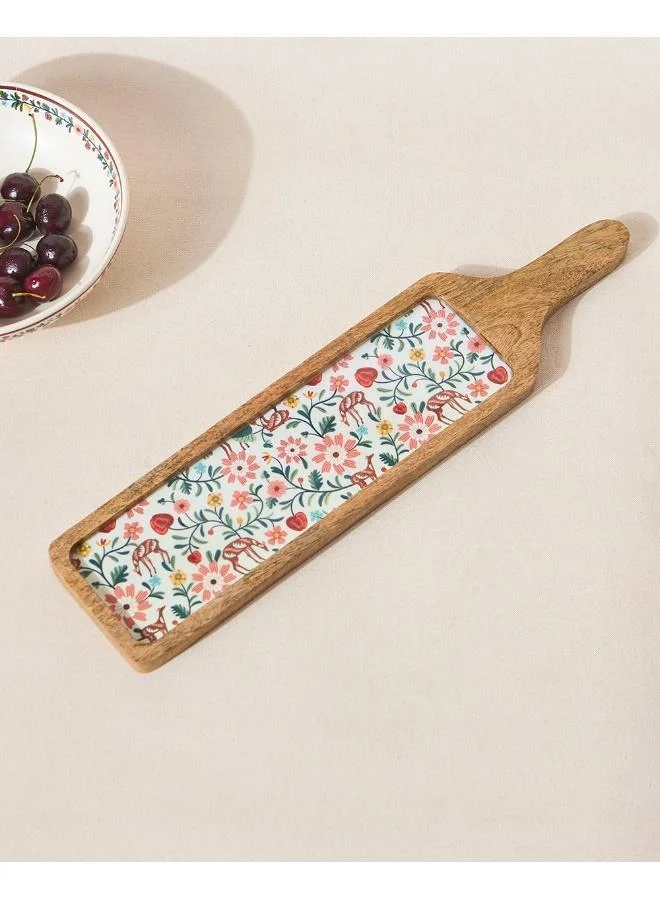 Chumbak Hangul Wooden Snack Platter | Kashmir Trails