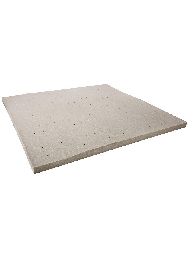 Lucid 3 Inch Ventilated Bamboo Charcoal Memory Foam Mattress Topper CertiPURUS Certified Moisture and Odor ControlKing - Image 1