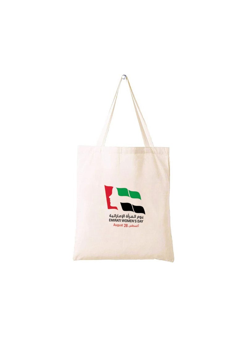 Emirati Womens Day Eco-Friendly Cotton Bag – Celebrate Emirati Women with this Stylish and Durable Reusable Bag – Perfect for Daily Use, Shopping, and Gifting - Image 1