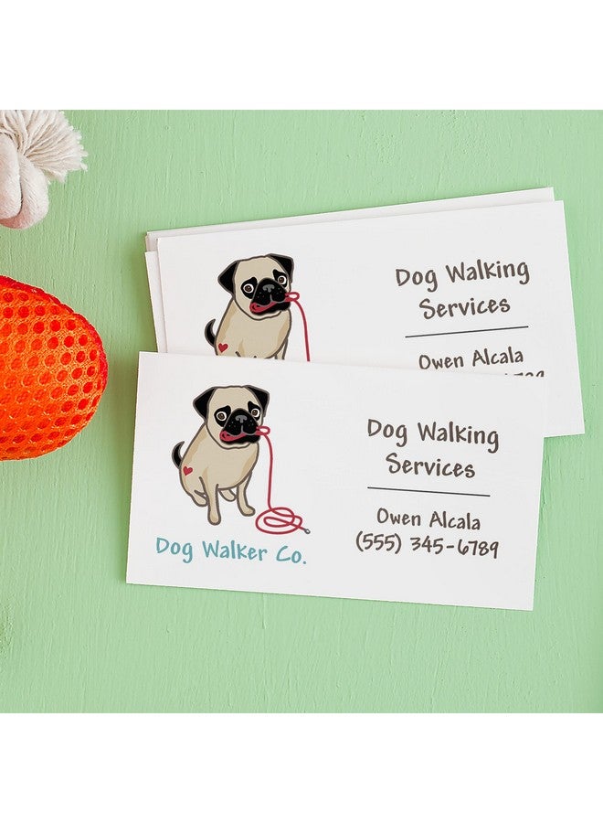 افيري بطاقات عمل قابلة للطباعة ذات حافة نظيفة مع تقنية Sure Feed، مقاس 2 بوصة × 3.5 بوصة، بيضاء، 200 بطاقة فارغة للطابعات النافثة للحبر (08871) - Image 3